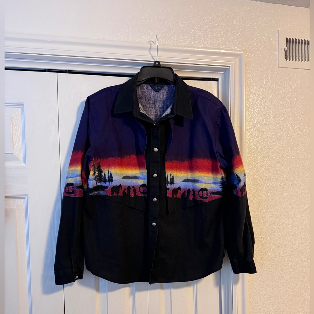 Woman’s Vintage Roper Heathered Purple Button Western Shirt Jacket